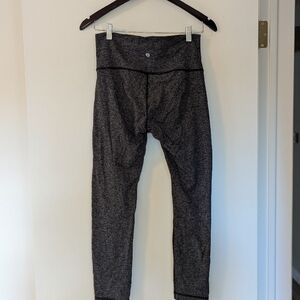 lululemon Gray Herringbone Leggings